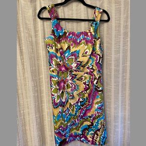 Multicolor Scoopneck Dress